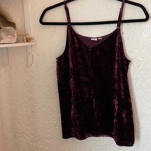 Gap Purple Velvet Tank Top / S